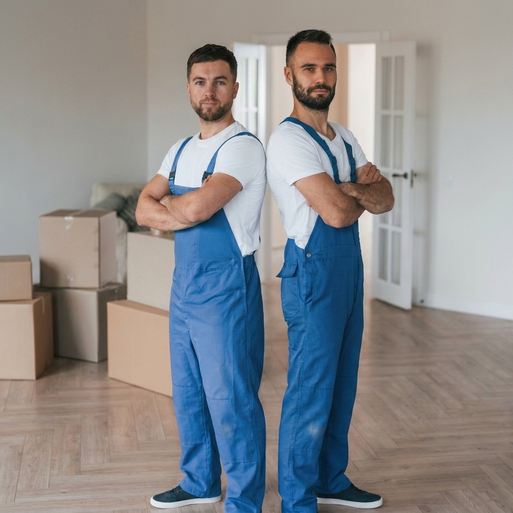 Solent Movers team moving furniture in Southampton